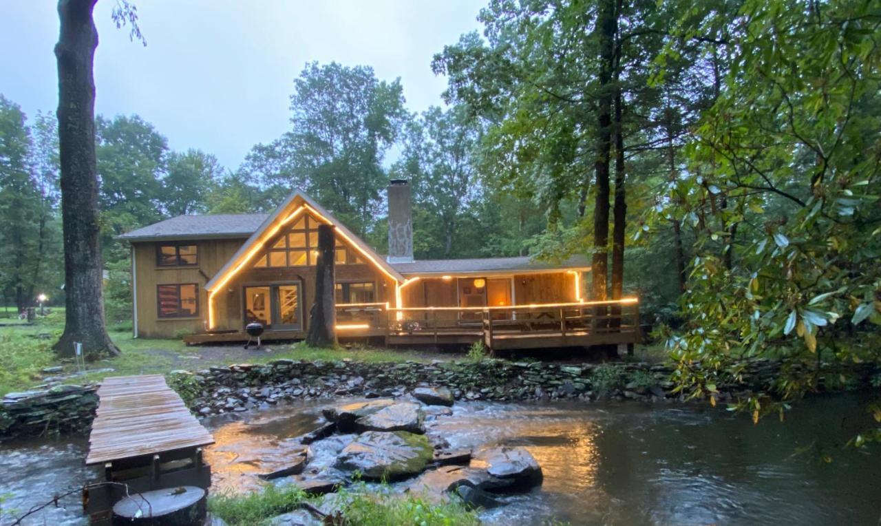 Secluded Chalet On Stream-Mins To Camelback Tannersville Eksteriør bilde