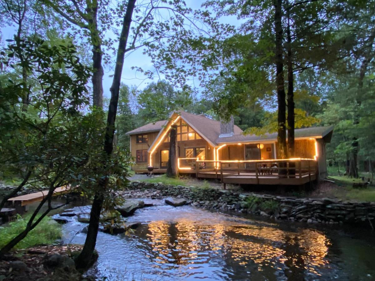 Secluded Chalet On Stream-Mins To Camelback Tannersville Eksteriør bilde